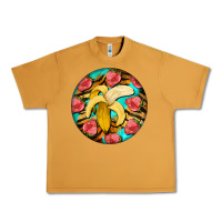 Peanut Butter banana and strawberries with tiger pattern Urban Heavy Tee - BarkalooDesign