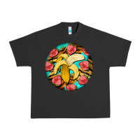 Pigment Black banana and strawberries with tiger pattern Urban Heavy Tee - BarkalooDesign