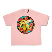 Salmon banana and strawberries with tiger pattern Urban Heavy Tee - BarkalooDesign