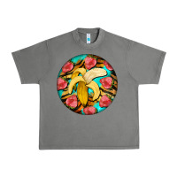 Tornado banana and strawberries with tiger pattern Urban Heavy Tee - BarkalooDesign