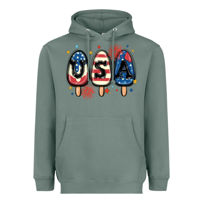 Usa Popsicles Heavyweight Hoodie by MaliasSmallBusiness | Teevron
