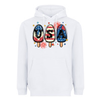 White usa popsicles Heavyweight Hoodie - MaliasSmallBusiness