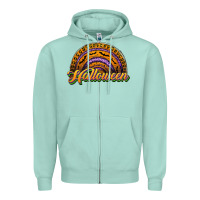 Seafoam halloween rainbow Zipper Hoodie - JahusDesignShop
