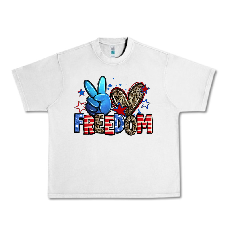 Peace Love Freedom Urban Heavy Tee by Zillion Design Studio | Teevron