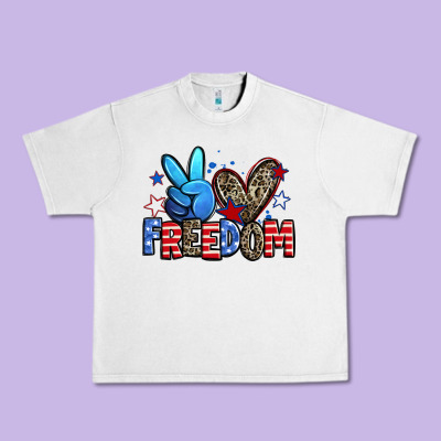 Peace Love Freedom Urban Heavy Tee Designed By Zillion Design Studio