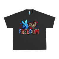 Pigment Black peace love freedom Urban Heavy Tee - Zillion Design Studio