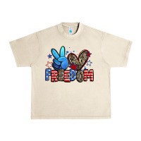 Sandshell peace love freedom Urban Heavy Tee - Zillion Design Studio
