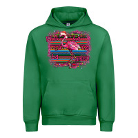 Emerald Flamingo Christmas Urban Hoodie - Bettercallsaul