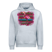 Heather Grey Flamingo Christmas Urban Hoodie - Bettercallsaul