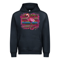 Navy Flamingo Christmas Urban Hoodie - Bettercallsaul