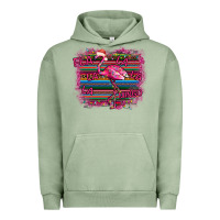 Pigment Oil Green Flamingo Christmas Urban Hoodie - Bettercallsaul