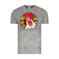 Cloud Rock sunflower with rooster Vintage Tee - RanaPortraitStore