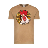 Vintage Camel sunflower with rooster Vintage Tee - RanaPortraitStore