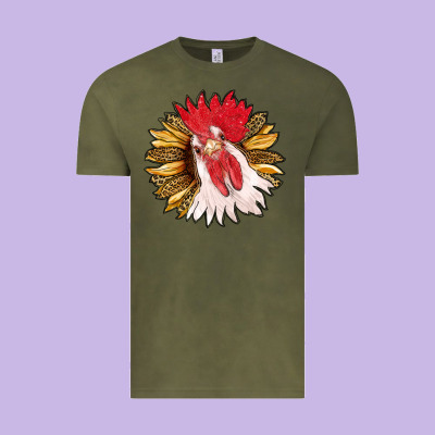 Sunflower With Rooster Vintage Tee Designed By Ranaportraitstore