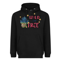 Black wild and free Heavyweight Hoodie - MaliasSmallBusiness