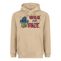 Mushroom wild and free Heavyweight Hoodie - MaliasSmallBusiness
