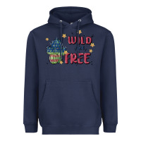 Navy wild and free Heavyweight Hoodie - MaliasSmallBusiness