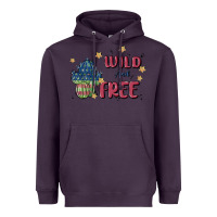 Plum wild and free Heavyweight Hoodie - MaliasSmallBusiness