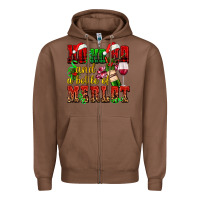 Chestnut ho ho ho and a bottle of merlot Zipper Hoodie - AdoDesignShop
