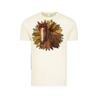 Vintage Arctic sunflower with horse Vintage Tee - RanaPortraitStore