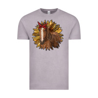 Vintage Zinc sunflower with horse Vintage Tee - RanaPortraitStore