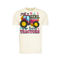 Vintage Arctic just a girl who loves tractors Vintage Tee - Zillion Design Studio