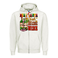 Oatmeal Heather dear santa just bring wine Zipper Hoodie - AdoDesignShop