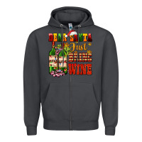Smoke dear santa just bring wine Zipper Hoodie - AdoDesignShop