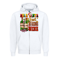 White dear santa just bring wine Zipper Hoodie - AdoDesignShop