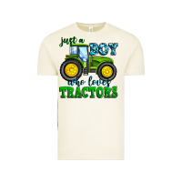 Vintage Arctic just a boy who loves tractors Vintage Tee - Zillion Design Studio