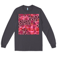 Smoke valentines day roses leopard seamless pattern Long Sleeve Tee - JahusDesignShop
