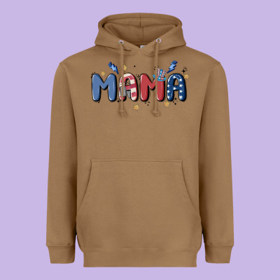 4th July Mama Heavyweight Hoodie Designed By Maliassmallbusiness