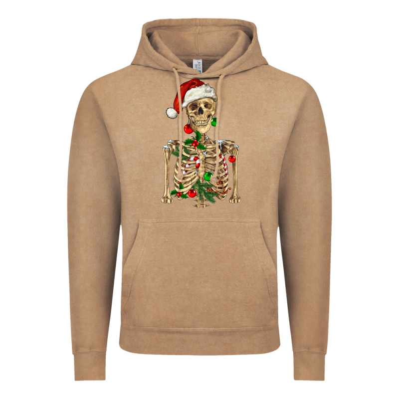 Christmas Skeleton Vintage Hoodie by RanaPortraitStore | Teevron