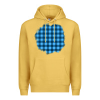 Antique Gold Winter Tartan Patch Premium Hoodie - BundleAndBundleShop