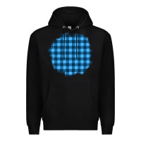 Black Winter Tartan Patch Premium Hoodie - BundleAndBundleShop