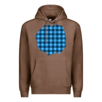Chestnut Winter Tartan Patch Premium Hoodie - BundleAndBundleShop