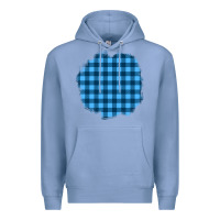 Colony Blue Winter Tartan Patch Premium Hoodie - BundleAndBundleShop