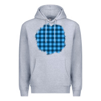 Heather Grey Winter Tartan Patch Premium Hoodie - BundleAndBundleShop