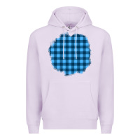 Lilac Winter Tartan Patch Premium Hoodie - BundleAndBundleShop
