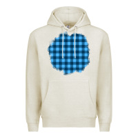 Oatmeal Heather Winter Tartan Patch Premium Hoodie - BundleAndBundleShop
