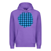Purple Winter Tartan Patch Premium Hoodie - BundleAndBundleShop