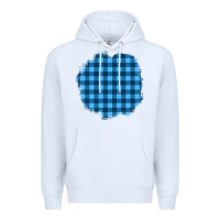 White Winter Tartan Patch Premium Hoodie - BundleAndBundleShop