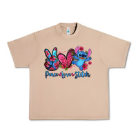 Burro peace love stitch Urban Heavy Tee - Zillion Design Studio