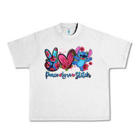 Lunar Rock peace love stitch Urban Heavy Tee - Zillion Design Studio