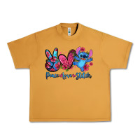 Peanut Butter peace love stitch Urban Heavy Tee - Zillion Design Studio