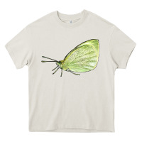 Cream Cabbage White Butterfly Heavy Core Tee - LillyAllenDesigns