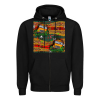 Black christmas school bus seamless pattern Zipper Hoodie - BundleAndBundleShop