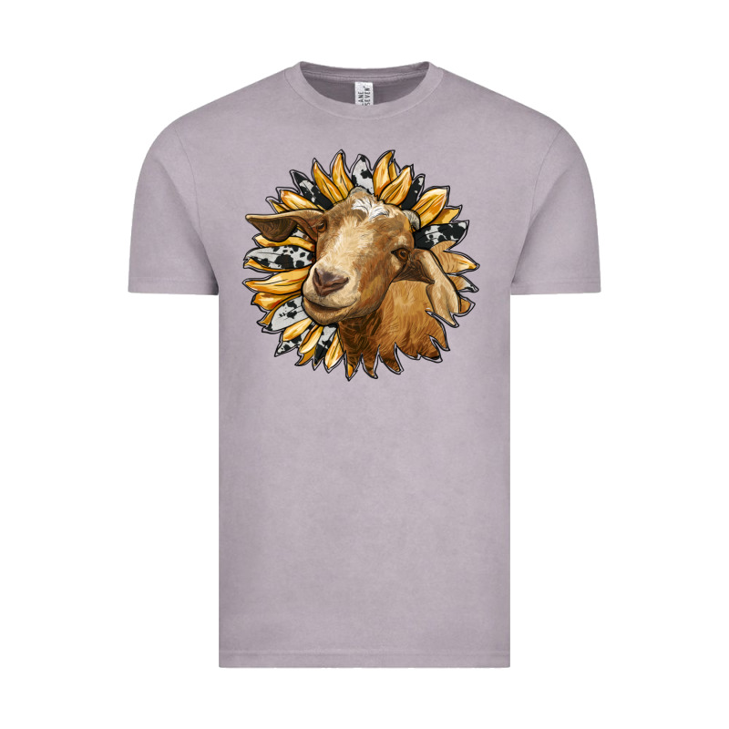 Sunflower With Goat Vintage Tee by RanaPortraitStore | Teevron