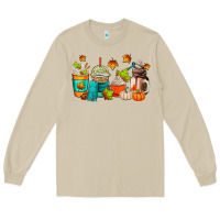 Mushroom fall coffee cups Long Sleeve Tee - AdoDesignShop