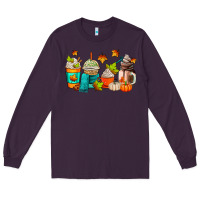 Plum fall coffee cups Long Sleeve Tee - AdoDesignShop